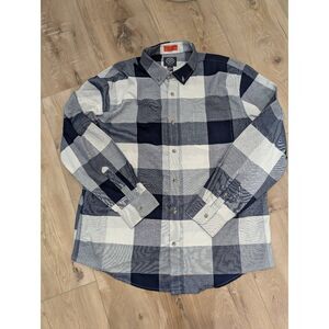 St. John’s Bay Performance Comfort Stretch Plaid Button Down Shirt Men’s XL